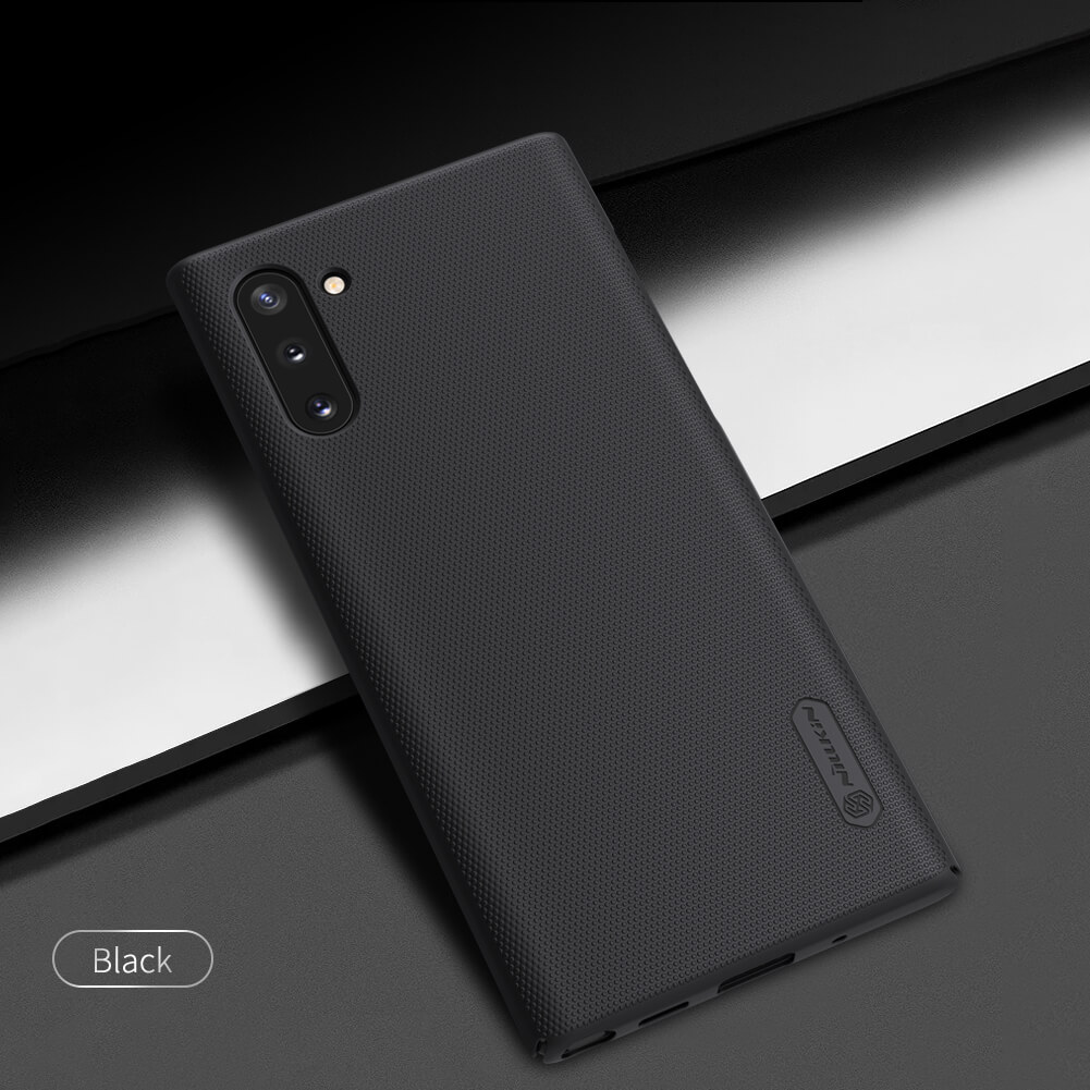 Nillkin ( Galaxy Note 10 and Note 10 5G  ) Super Frosted Shield Back Case Cover for Samsung Galaxy Note 10 and Note 10 5G Dust proof, Anti fingerprint, Wear resistant, Matte Finish, Comfortable Touch - Black. 