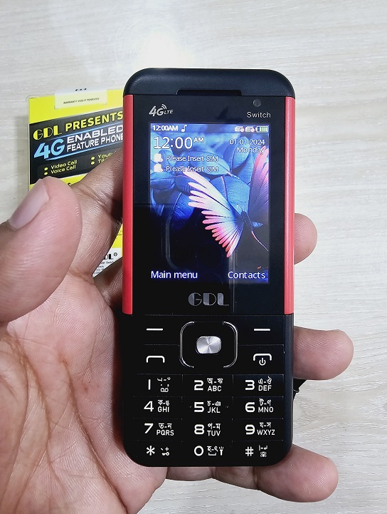 GDL Switch 4G LTE Smart Feature Phone Video Call FB. 