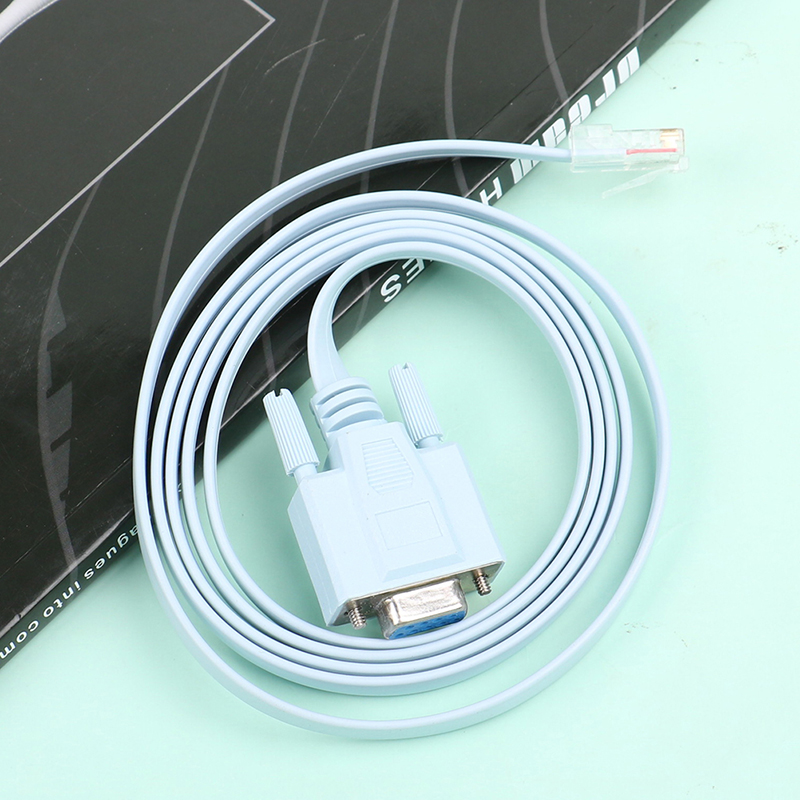 【FUPANG】1PC RJ45 to RS232 com serial port 9-hole crystal DB9 to Creek. 