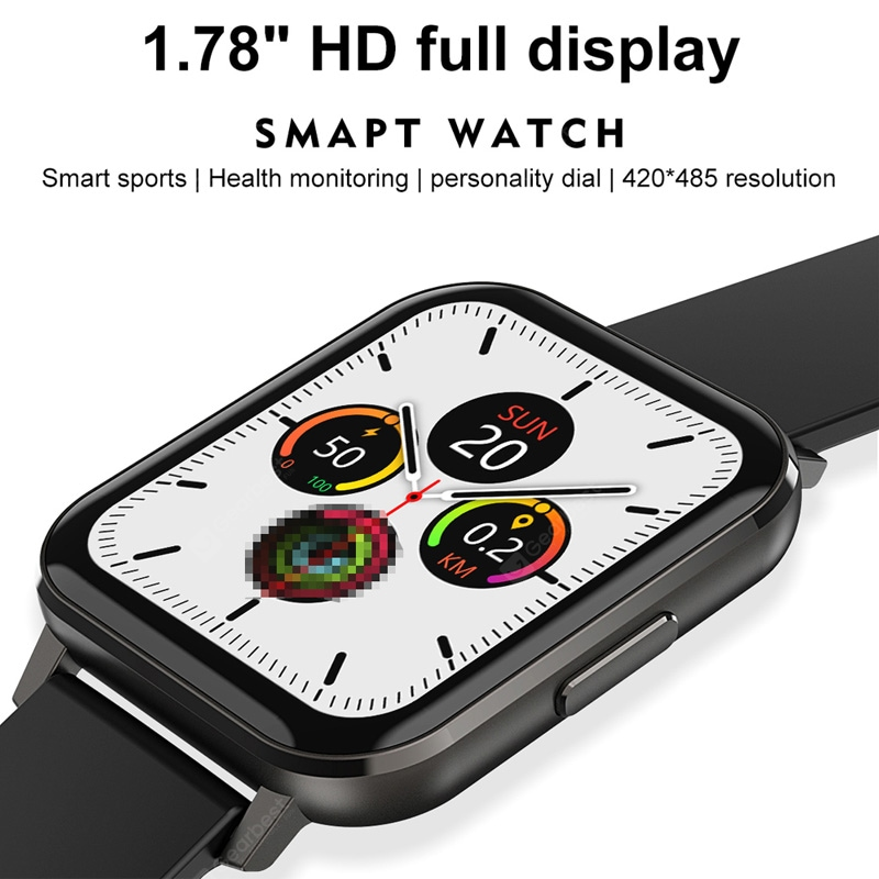 DTX Smart Watch 1.78 inch High Resolution Full Touch Screen ECG Heart Rate Blood Pressure Oxygen Monitor. 