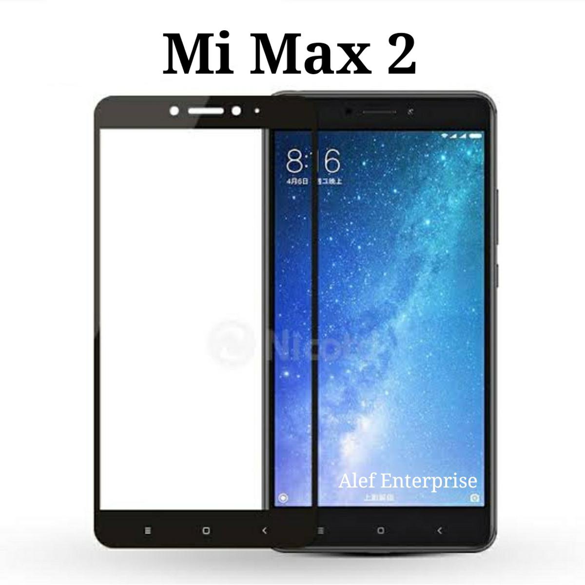 Tempered Glass Screen Protector for Xiaomi Mi Max 2 - Black