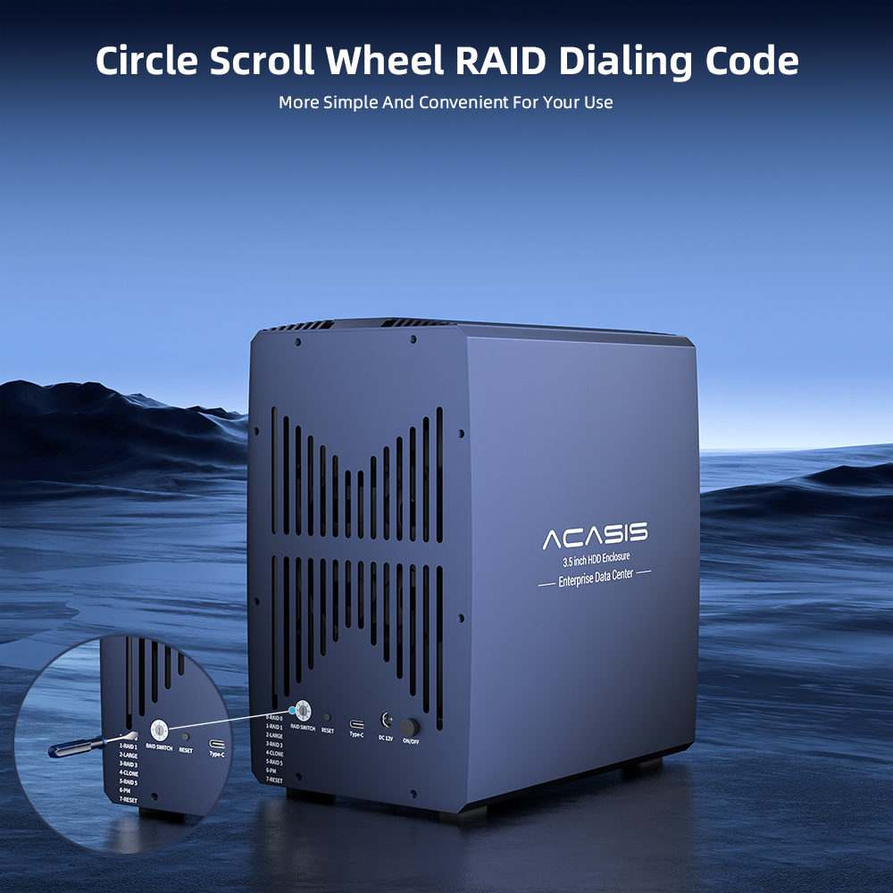 ACASIS 2.5/3.5 Dual Bay SATA To USB 3.0 HDD Enclosure Array Desktop Mobile Hard Disk Box RAID Cabinet USB 3.0 Sata Interface Dual Disc External 36TB for Windows Mac OS. 