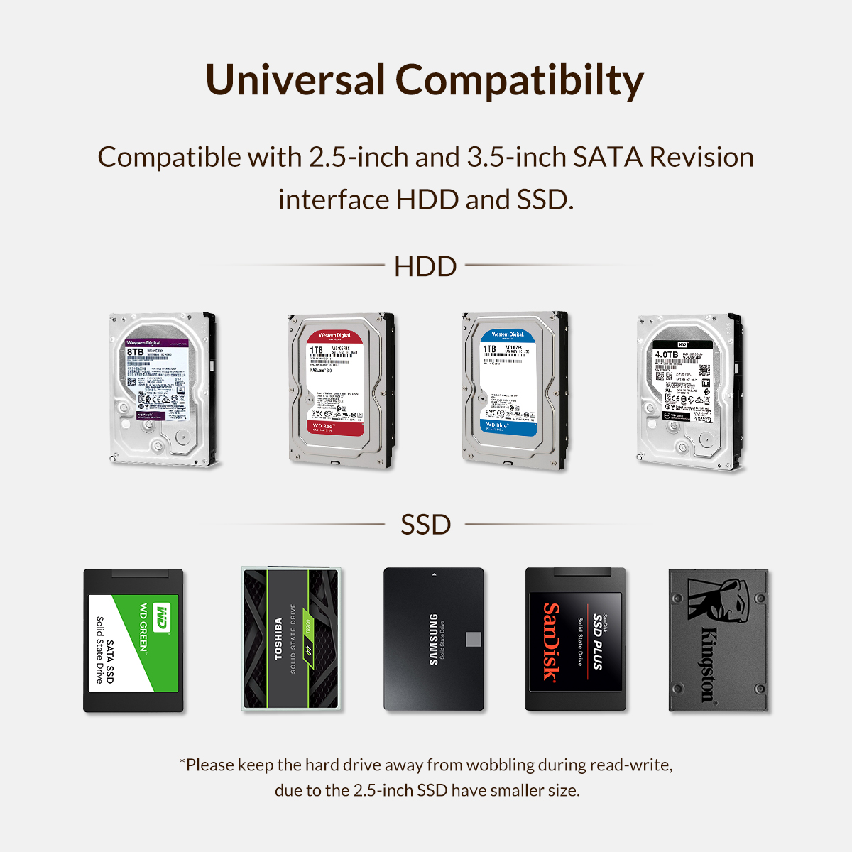ORICO 3588US3-V1 3.5 Inch HDD Case External Hard Drive Enclosure SATA to USB 3.0 5Gbps HDD Box for 2.5 3.5 SSD Black Disk Case Tool-free. 