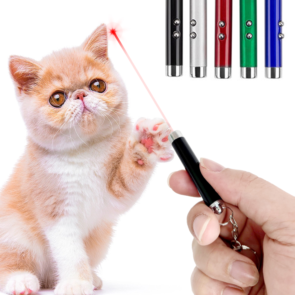 Multifunctional 2 In 1 Red Laser Pen New Beam Light Pointer Laser Mini LED Flashlight for Work Teaching Training Tool Keyring. 