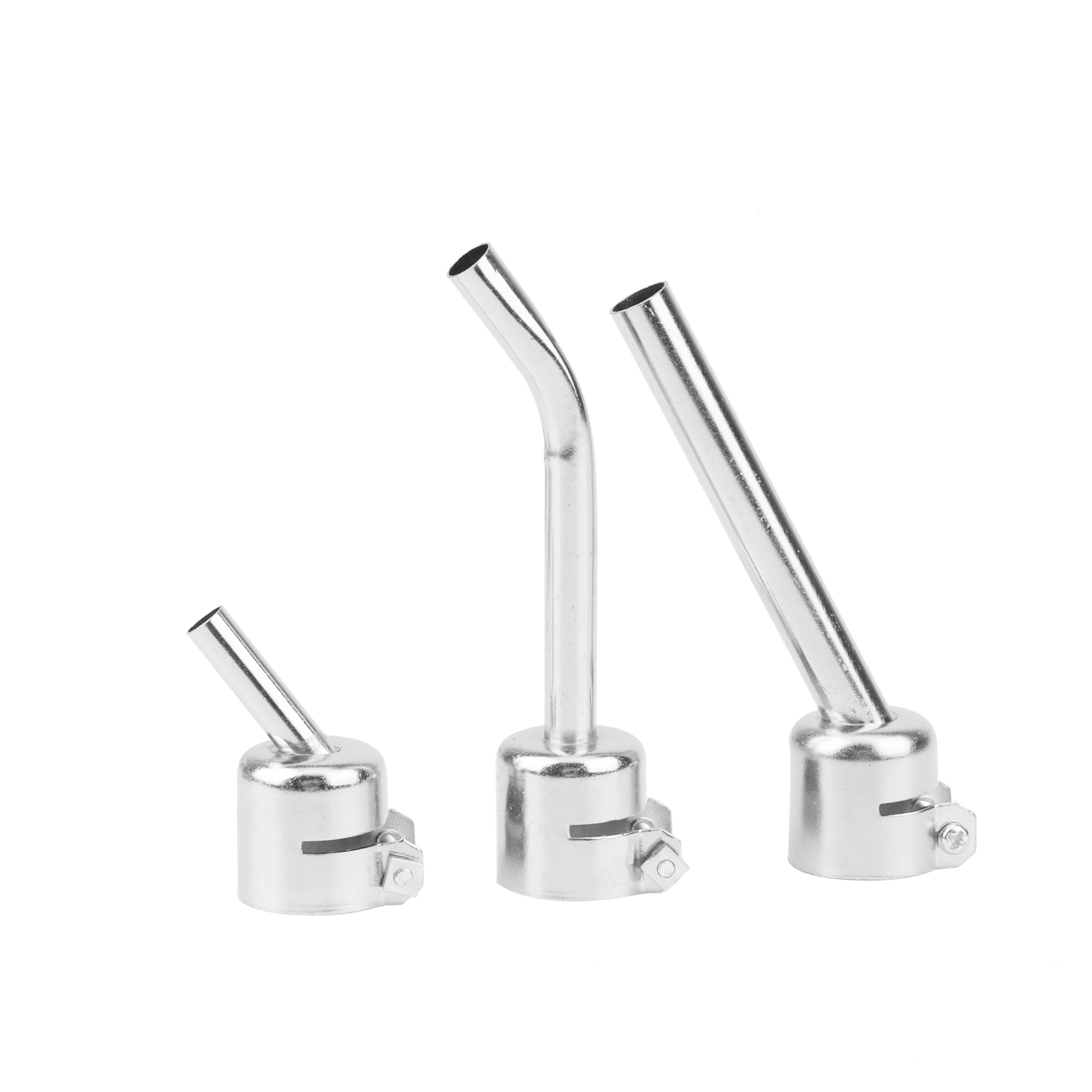 15Pcs Universal 850 45 Degree Bent Curved Nozzle for Hot Air SMD Soldering Stations 858D Welding Nozzles. 