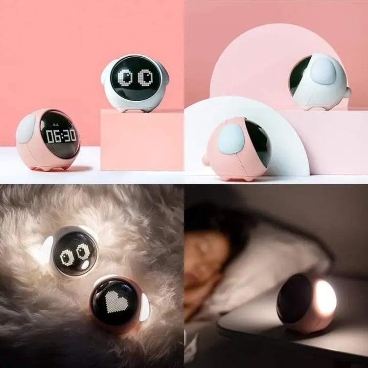 For-Xiaomi Cute Expression Alarm Clock. 