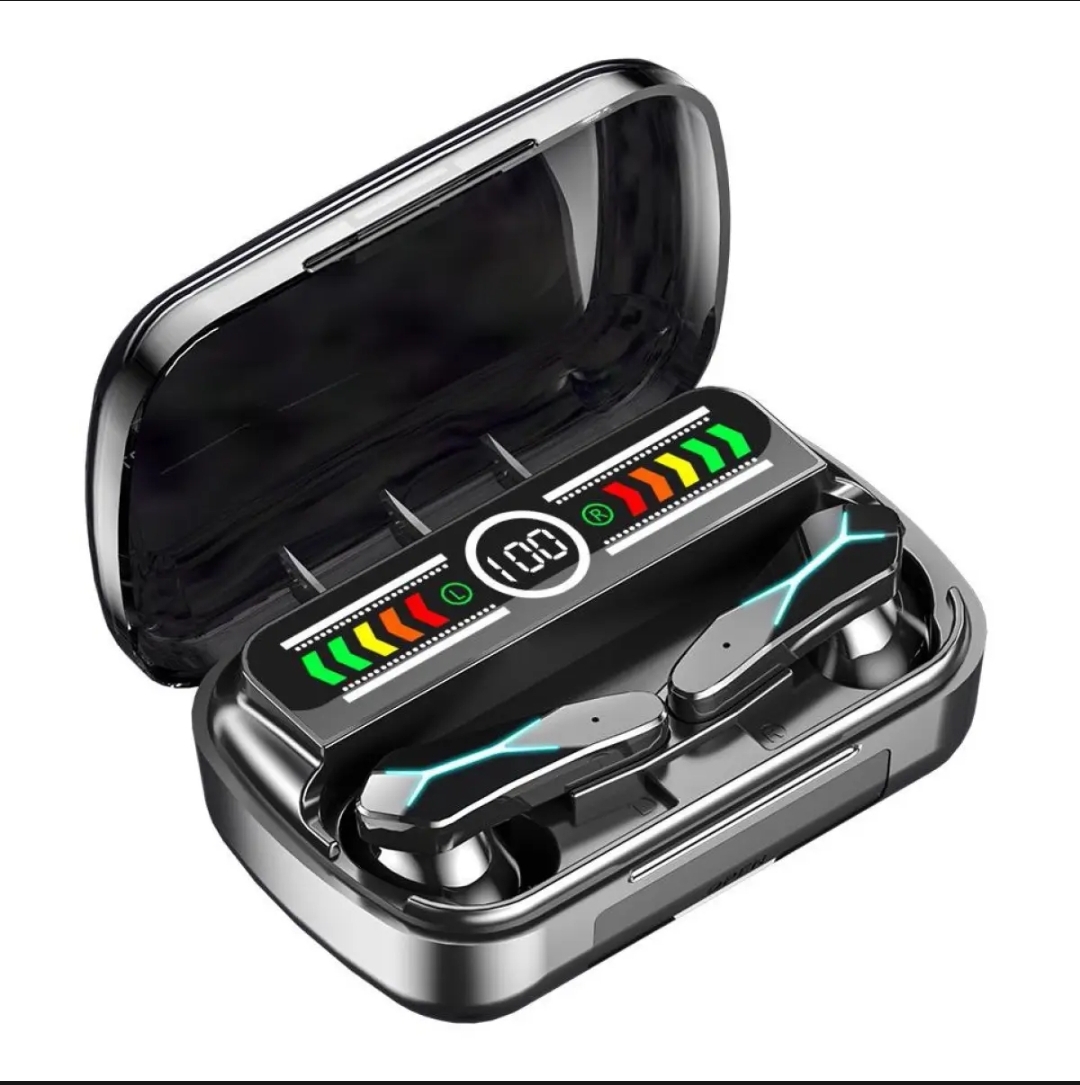 Authentic Damix M12 TWS Earbuds c LED Digital Display | Bluetooth Headphone-ZONE. 