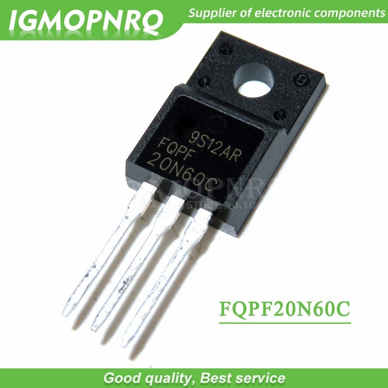 FQPF20N60C FQPF20N60 FCPF20N60 20N60 TO-220F 20A 600V Field Effect Transistor Silicon N-Channel Power MOSFET Transistor Electrical Circuitry & Parts. 