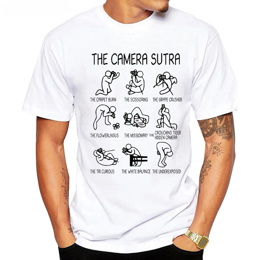 Funny Creative Art Design Photographic Camera T Shirt Summer Novelty Customied Men Hipster Geek Style Short Sleeve Tee Tops. 
