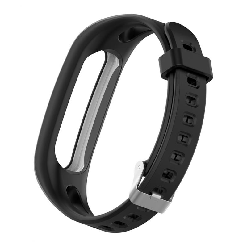 Silicone Wrist Strap Part for Huawei 4 Running band 3e Band 4e Black. 
