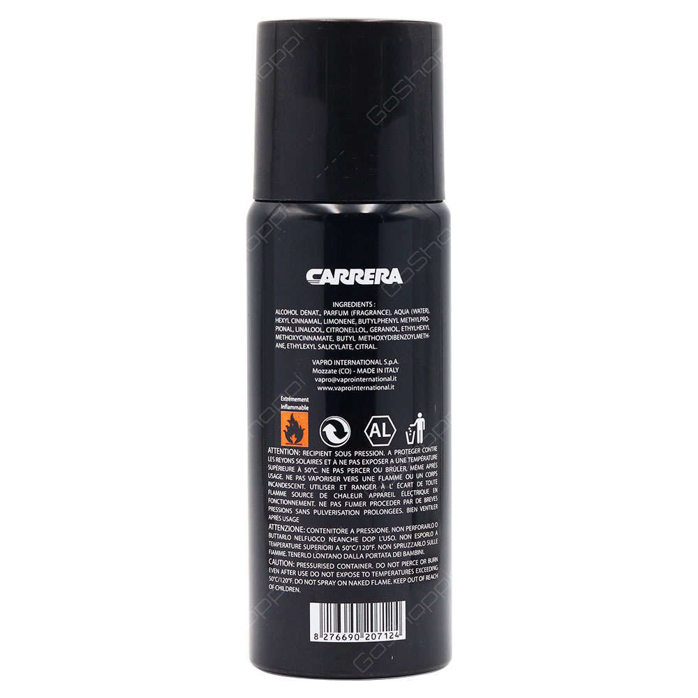 Carrera Deodorant Spray Carrera Nero Deodorant Spray For Men