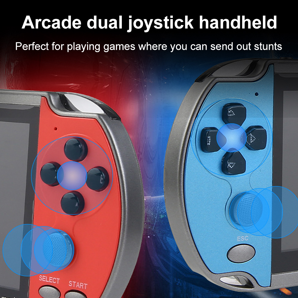 X12 Plus Video Game Console 7Inch Retro Handheld 1000+ Classic Games Game Player Console For PS1 GBA FC SFC MD NEOGEO GB CPS GBC. 