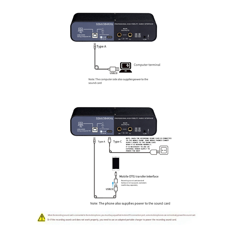 Q-26 USB Audio Interface Sound Card with Electric Guitar Live Recording USB External Sound Card for Studio Easy Install Easy to Use. 