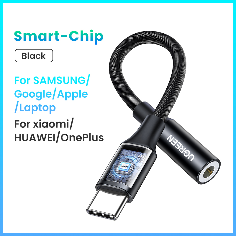UGREEN USB Type C to 3.5mm DAC Chip Headphone Adapter USB C to 3.5 Aux Cable for PC for iPhone 15 Pro Max Macbook Samsung Galaxy. 