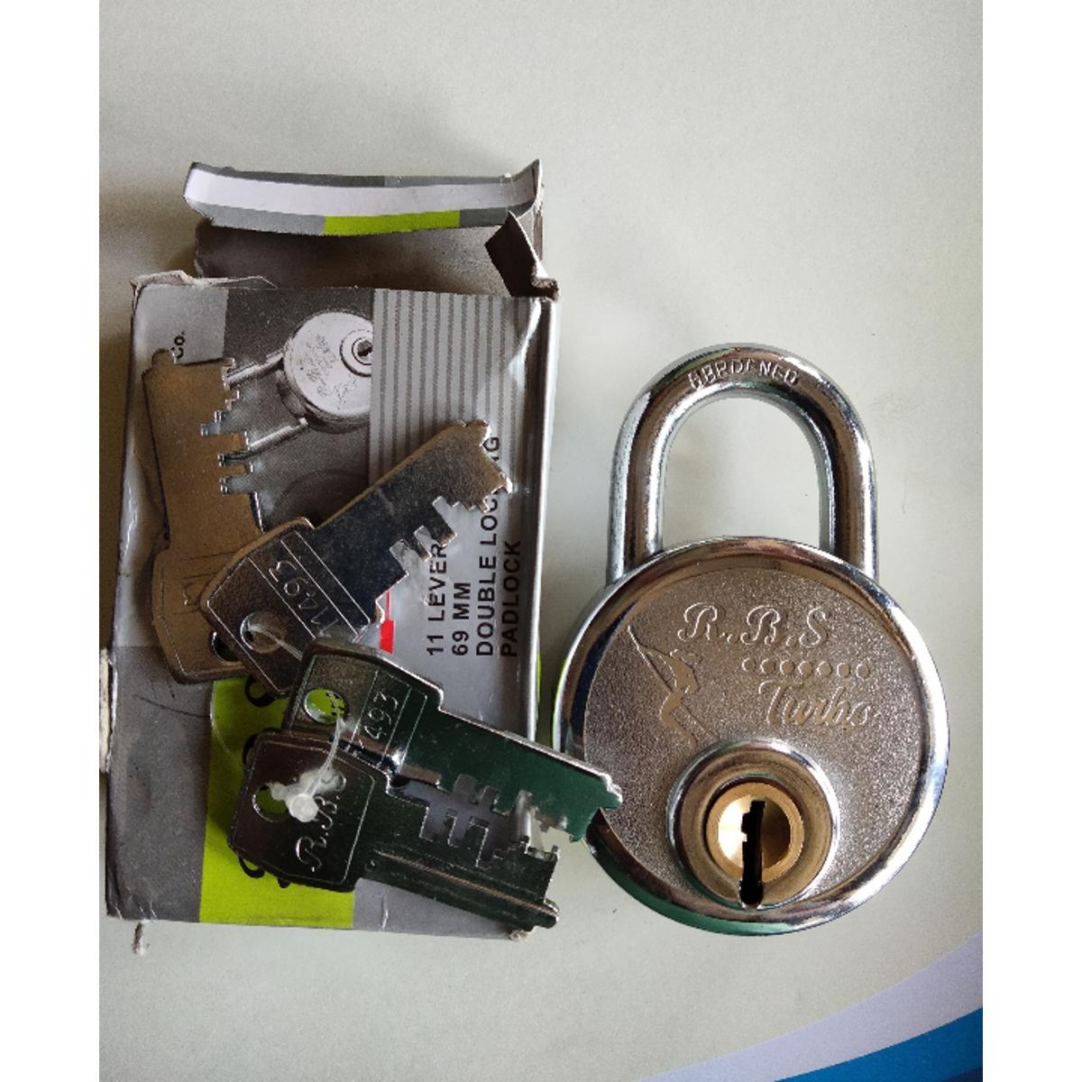 Top Security 69 MM Pad Lock-R.B.S Turbo Double Locking 11 Levers (India)