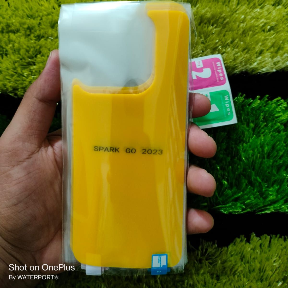 Tecno Spark Go 2023 Back Poly Sticker Transparent Back Poly Tecno Spark Go 2023 BF7 Crystal Clear Back Side Tecno BF7 Back Poly Back Sticker. 