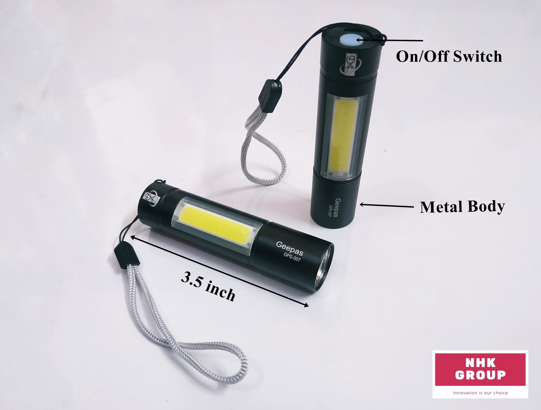 Geepas রিচার্জেবল উচ্চ শক্তি led টর্চ লাইট - torch light. 