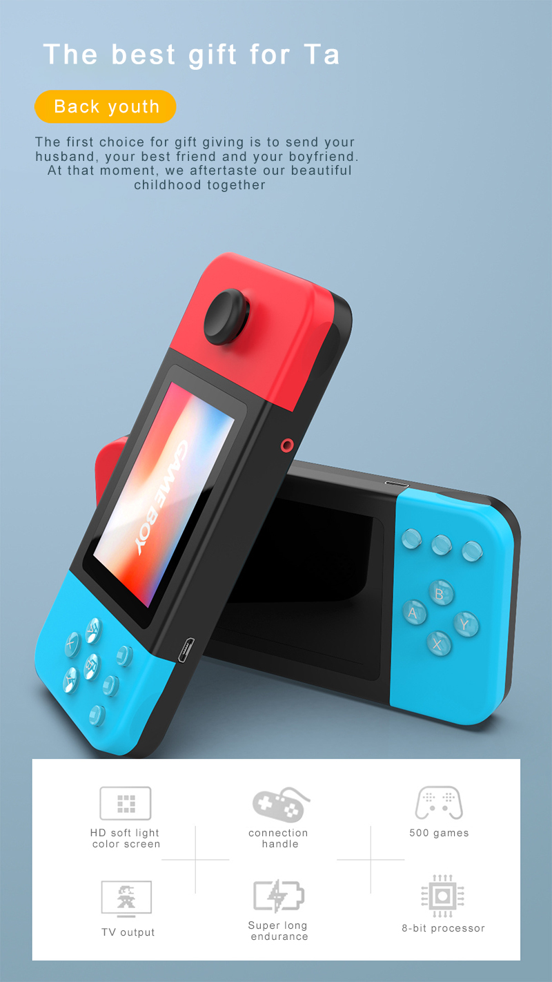 D20 handheld game console PSP nostalgic 500 in one handheld classic nostalgic handheld game console Geartronic. 