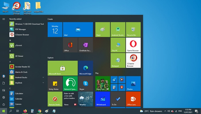 Windows 10 All In One Setup Disc (32-64 bits). 