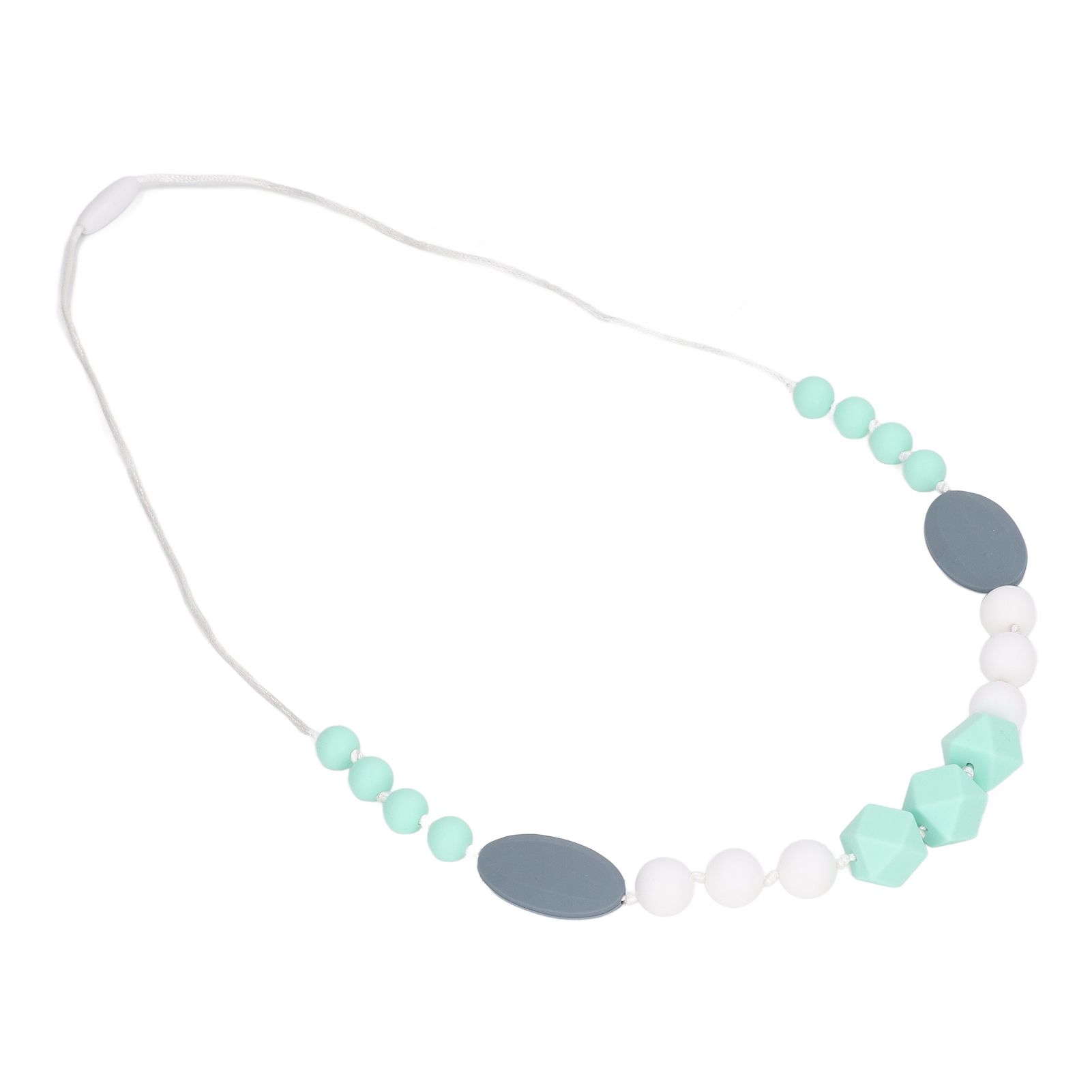 Baby Teething Necklace, Chewable Baby Teething Necklace Silicone Beads Vivid Reduce Pain Odorless Heating Easy To Clean with Detachable Clasps for Home. 