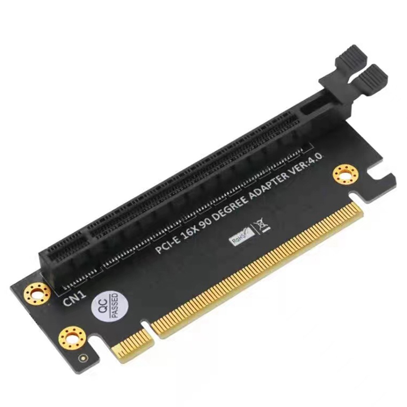 PCI-E16X 4.0 Graphics Card Test Adapter Board Multifunctional 2U Server Chassis PCI-E 4.0 90 Degree Adapter Card Easy Install Easy to Use. 