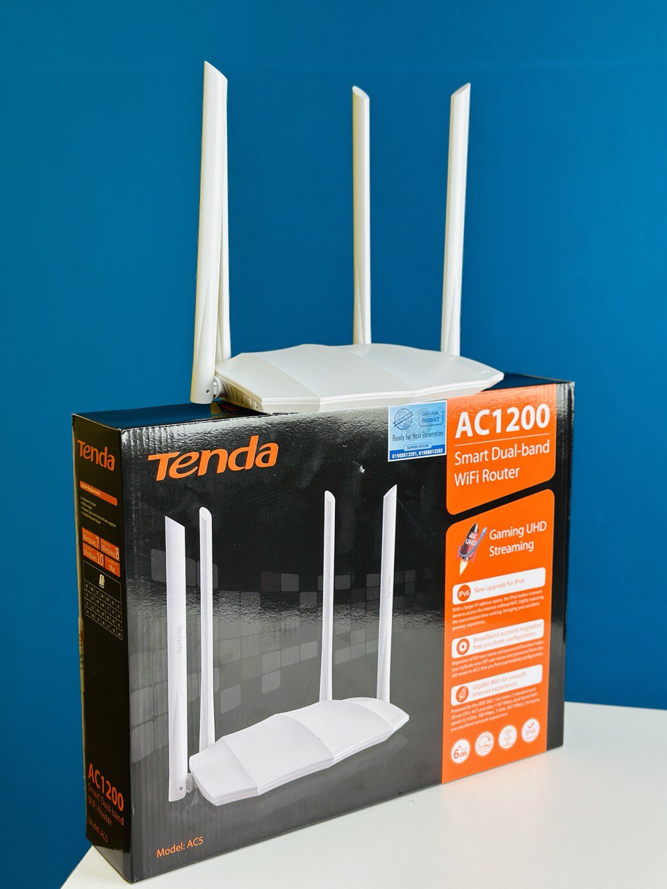 Tenda AC5 AC1200 Smart Dual-Band WiFi Router. 