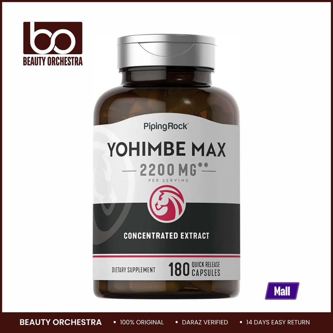 Piping Rock Yohimbe Max 2200mg - 180 Capsules