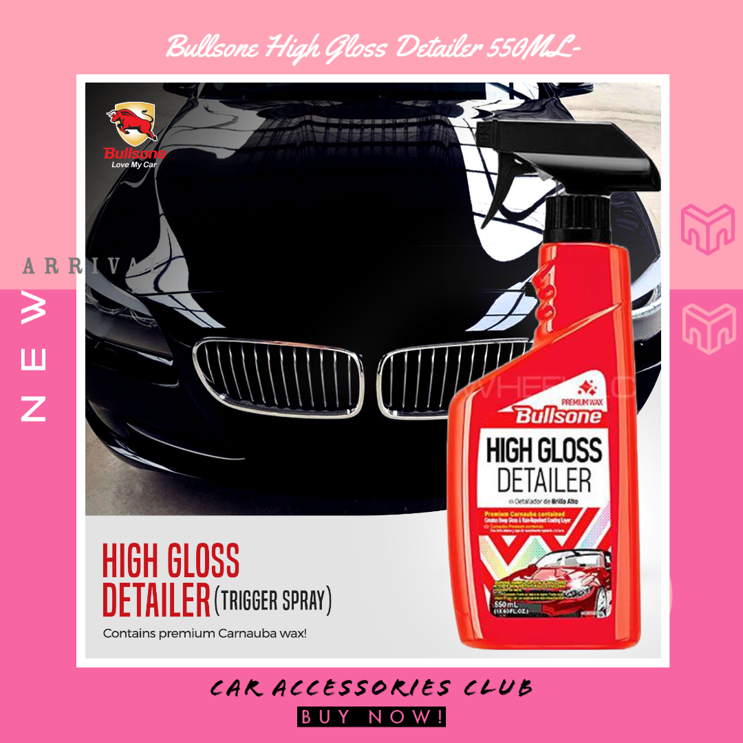 Bullsone High Gloss Detailer Liquid Spray Wax 550ML