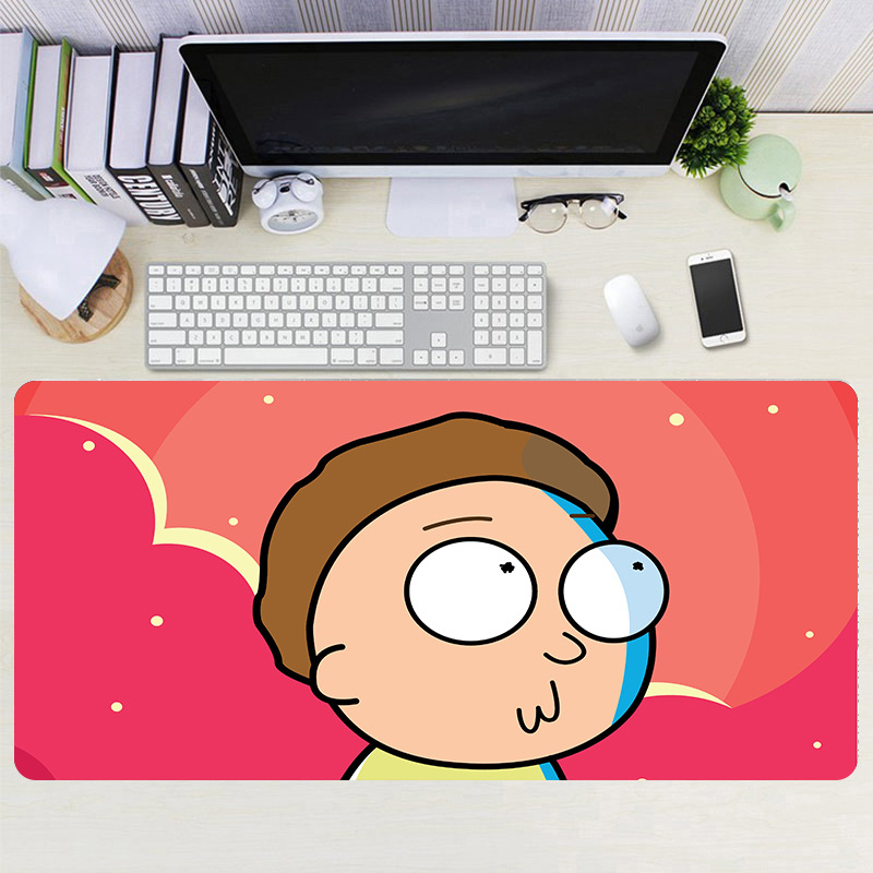 Mouse Pad Factory Oversized Anime Rick Morty Office Home Anti Slip Cross Border Exclusive Precision Seam Keypad. 