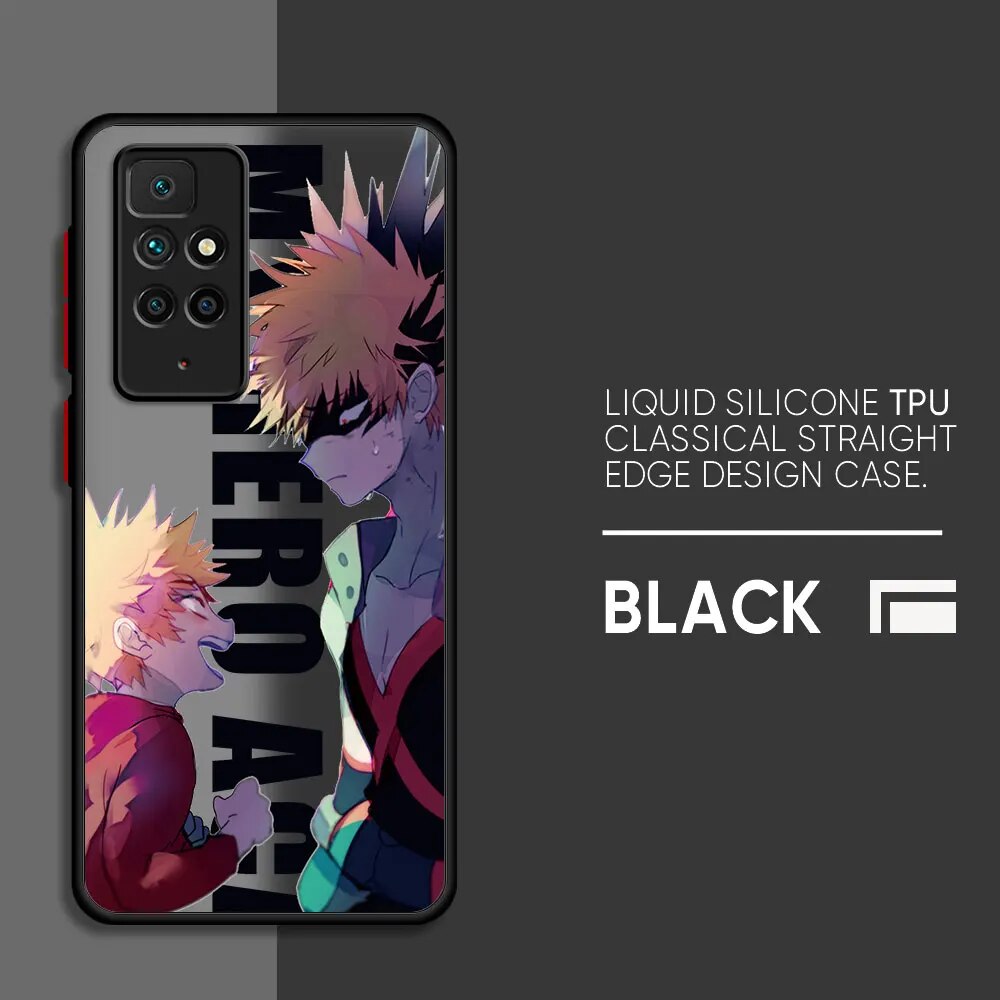 Deku My Hero Academia Phone Case for Redmi 9C 12C K40 Pro A2 9T 10 12 5G 10C 9A A1 9 Bumper Funda Shockproof Cover. 