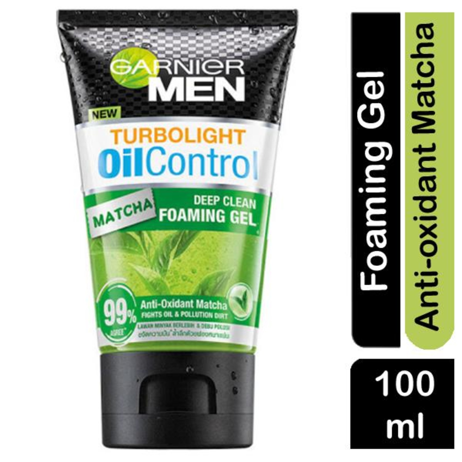 Garnier MEN TURBOLIGHT OilControl MATCHA DEEP CLEAN Foam Gel | NTUC  FairPrice
