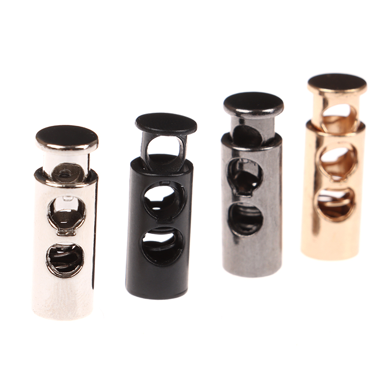 10pcs Metal Stoppers Toggle Cord Locks Drawstring lock DIY Apparel Accessories. 