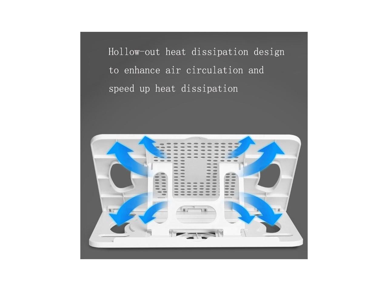 Rotary Adjustable Laptop Stand Laptop Tablet Cooler Pad Desktop Notebook Holder Universal Foldable Tablet Bracket Cooler Support All 9 10 11 12 13 14 15 15.6 inch Laptop Tablets. 