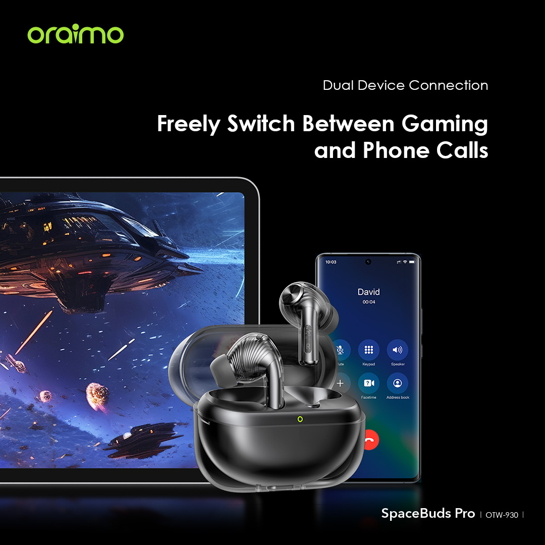 SpaceBuds Pro Premium 50dB Hybrid ANC True Wireless Earbuds. 