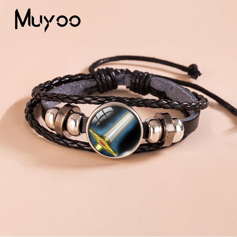 2023 New World of Warcraft Leather Bracelet WOW Alliance Horde Snap Button Bracelets Glass Dome Photo Bangles For Men. 