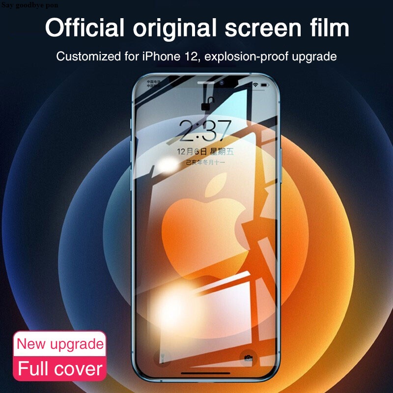【Say goodbye pon】HD Film Full Cover Tempered Glass For iPhone 14 13 12 11Pro Max Screen Protector Glass For iPhone XS Max X XR Protective Glass. 