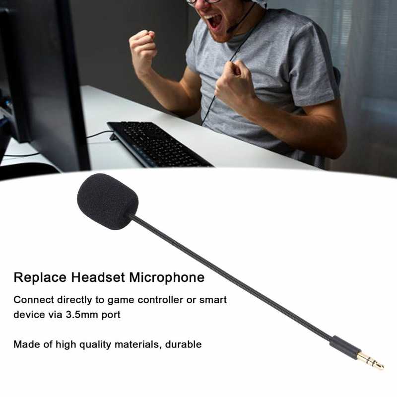 Replacement of Headset Microphone Universal 3.5mm Game Controller Replacement Microphone. 