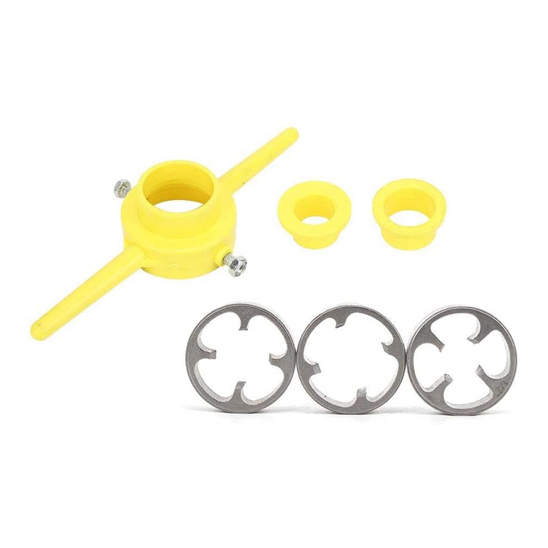 Pipe Thread Cutting Tool PVC Thread Maker NPT Round Tool Set Pipe Threader Plumbing Tool, PVC Thread Tool. 