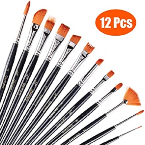 Keep Smiling 12pcs Mix Brush Tuli Set for Artists- KeepSmiling. 