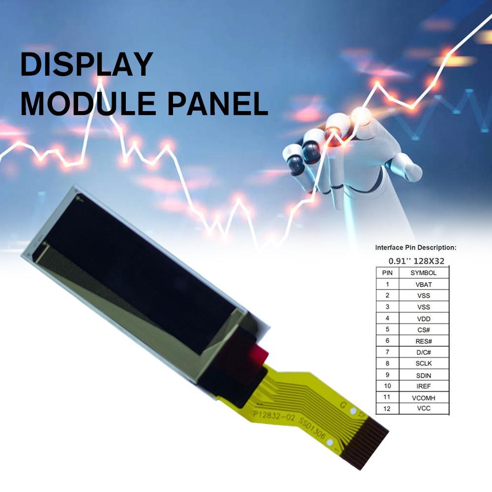 0.91 12832 128x32 12Pin 12P SSD1306 Serial SPI PMOLED OLED Display Module Panel for Ledger Nano S