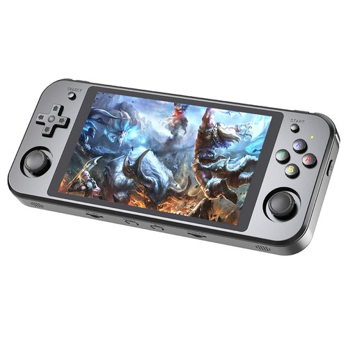 ANBERNIC RG552 Game Console, LPDDR4 4GB, Android 64GB eMMC 5.1, Linux 16GB TF Card - Black. 