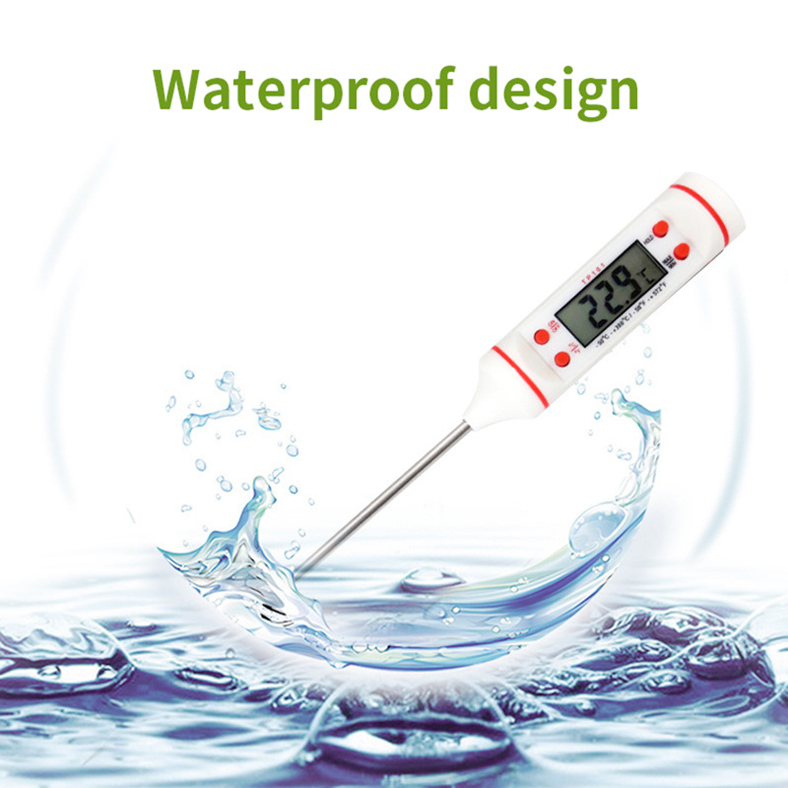 Food Thermometer Data Lock Instant Read Food Temperature Tester. 