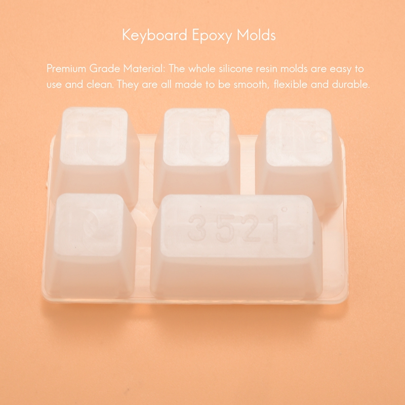 DIY Silicone Keycaps Resin Mold for Mechanical Keyboard Crafts Tools. 