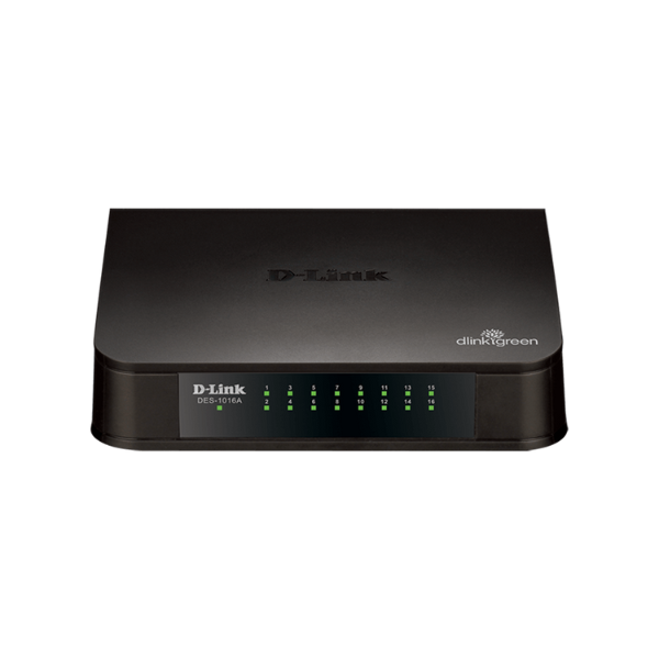 D-Link DES-1016A 16 Port 10/100M Rackmount Unmanaged Switch