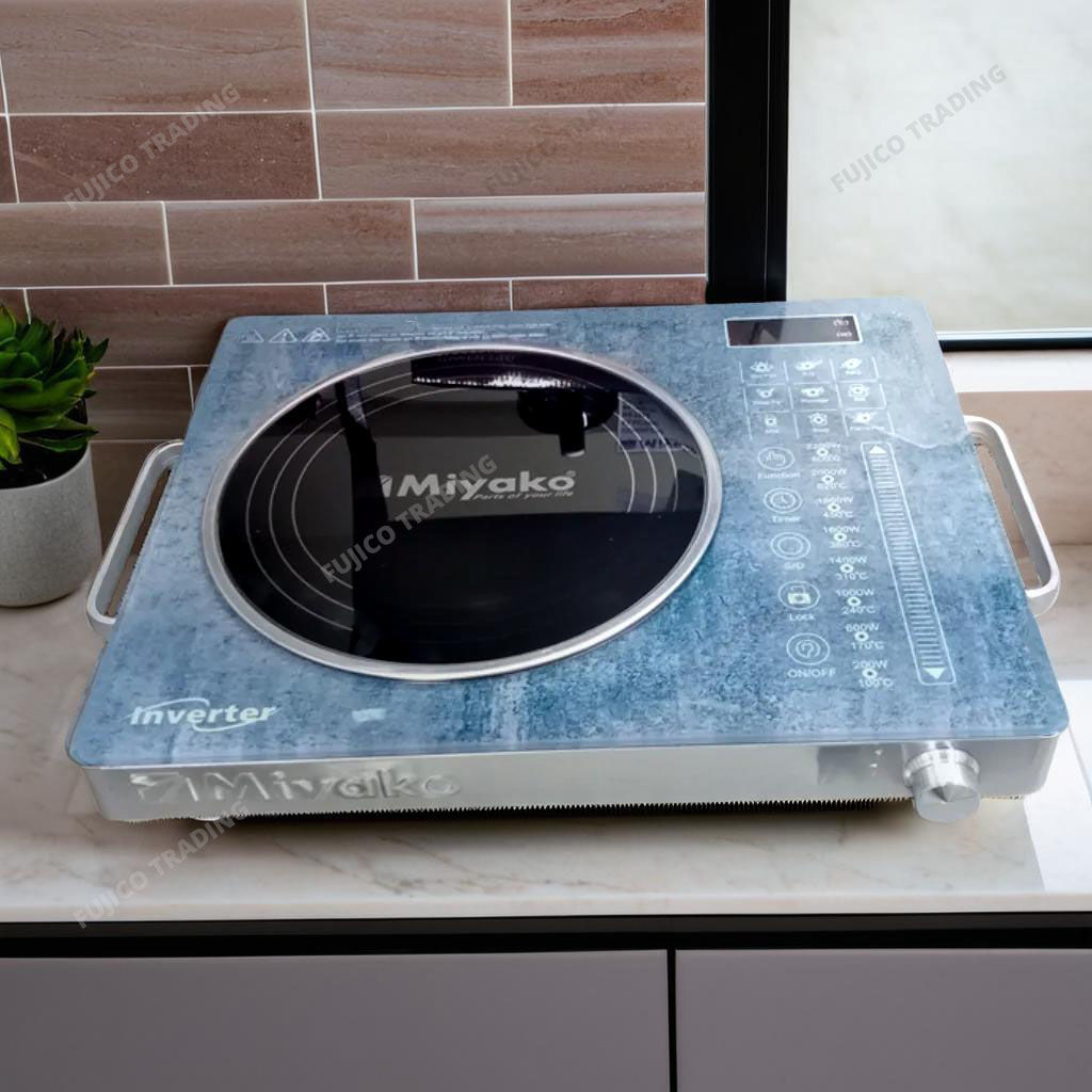 Miyako MULTI PAN INFRARED COOKER SMOKELESS AND ENERGY SAVING TIMER & KNOB FUNCTION  ATC-102YK-9 COOKING MENUS-2200 watt