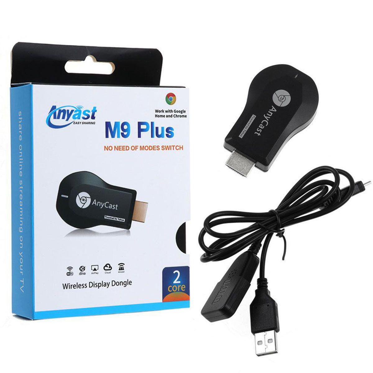Smart Wireless WIFI Display Dongle Receiver AnyCast M9 Plus TV HDMI 1080P