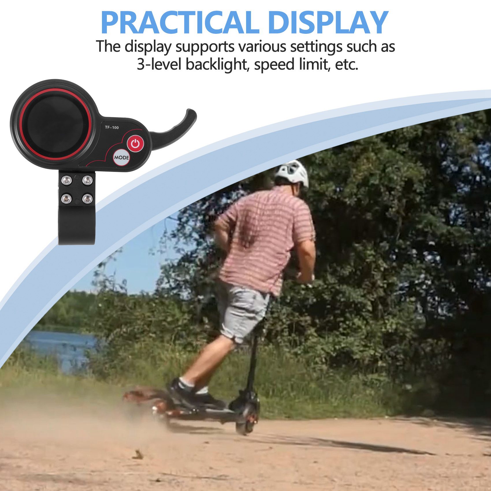 For Electric Scooter Controller Component TF-100 Display. 