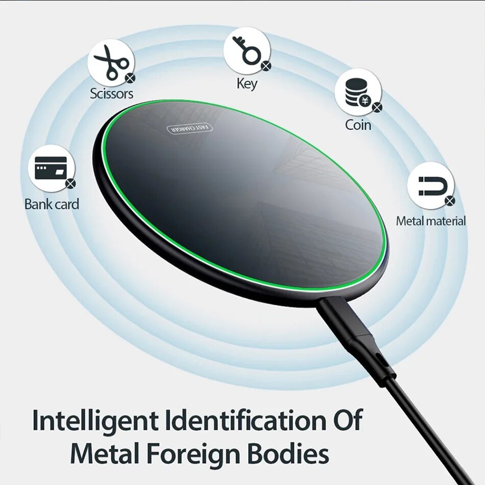 USB C Fast 40W Wireless Charger For Huawei P30 Pro Xiaomi Mi 9 Samsung S10 S9 Qi 10W Quick Charge for iPhone 11 XS XR X 8. 