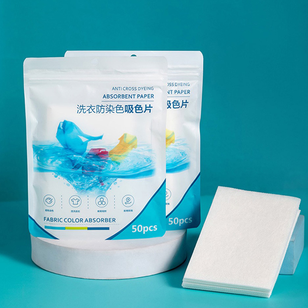 Laundry Detergent Tablet Sheet Washing Wipe Washing Machine Tide Color Catcher Grabber Sheet Bubble Cloth Anti Dyed Home. 