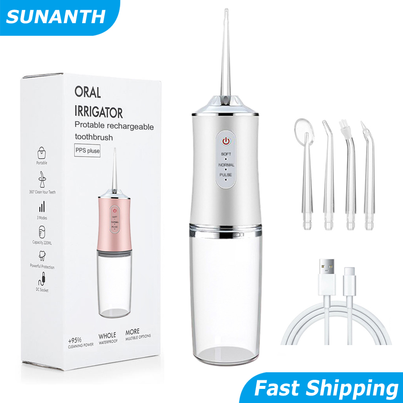 USB Fast Charging Teeth Cleaning Machine Portable Dental Water Flosser Water Dental Drill Oral Irrigator Mouth Washing Machine. 